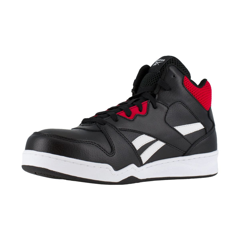 Reebok BB4500 Work RB4132 - Mens High Top Work Sneaker - Black/Red