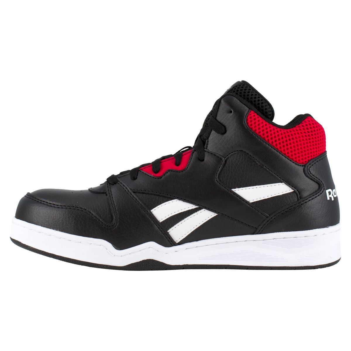 Reebok BB4500 Work RB4132 - Mens High Top Work Sneaker - Black/Red