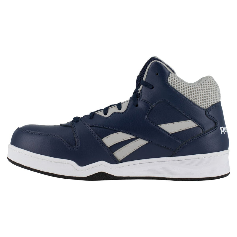 Reebok BB4500 Work RB4133 - Mens High Top Work Sneaker - Navy/Grey
