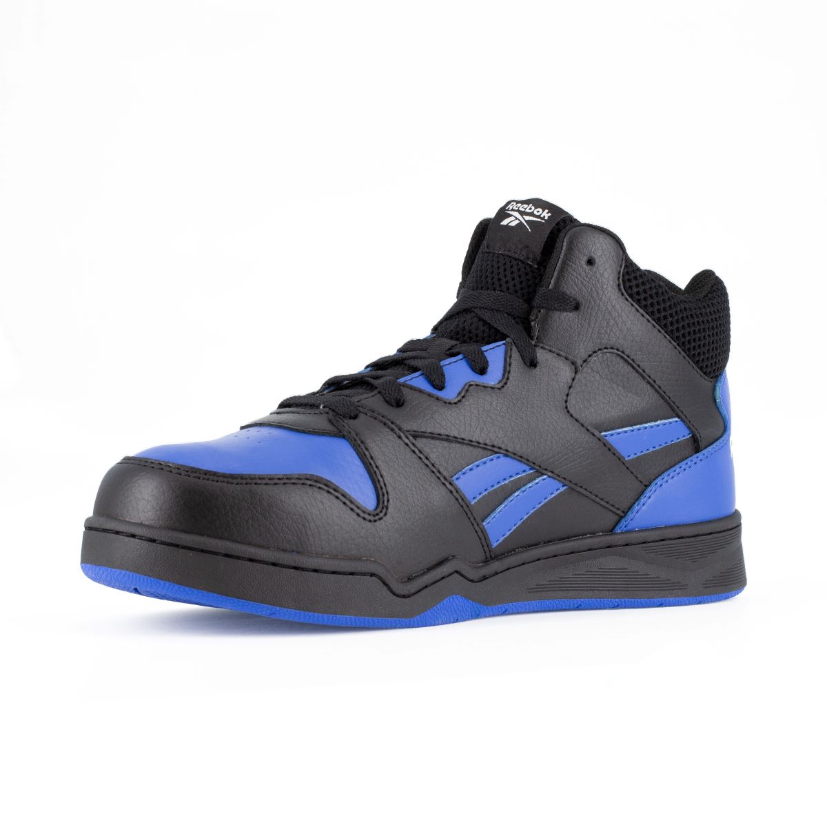 Reebok BB4500 Work RB4166 - Mens High Top Work Sneaker Met Guard - Black/Blue