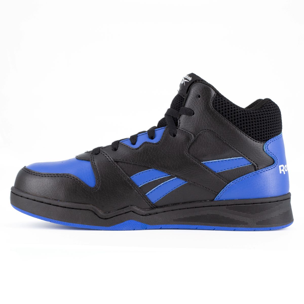 Reebok BB4500 Work RB4166 - Mens High Top Work Sneaker Met Guard - Black/Blue
