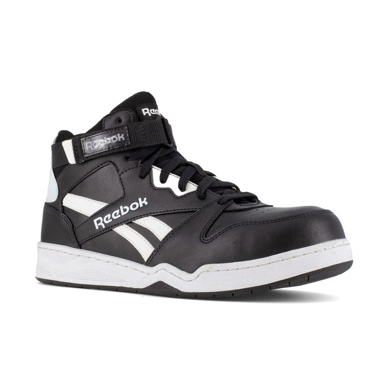 Reebok BB4500 Work RB4194 - Mens High Top Work Sneaker - Black/White