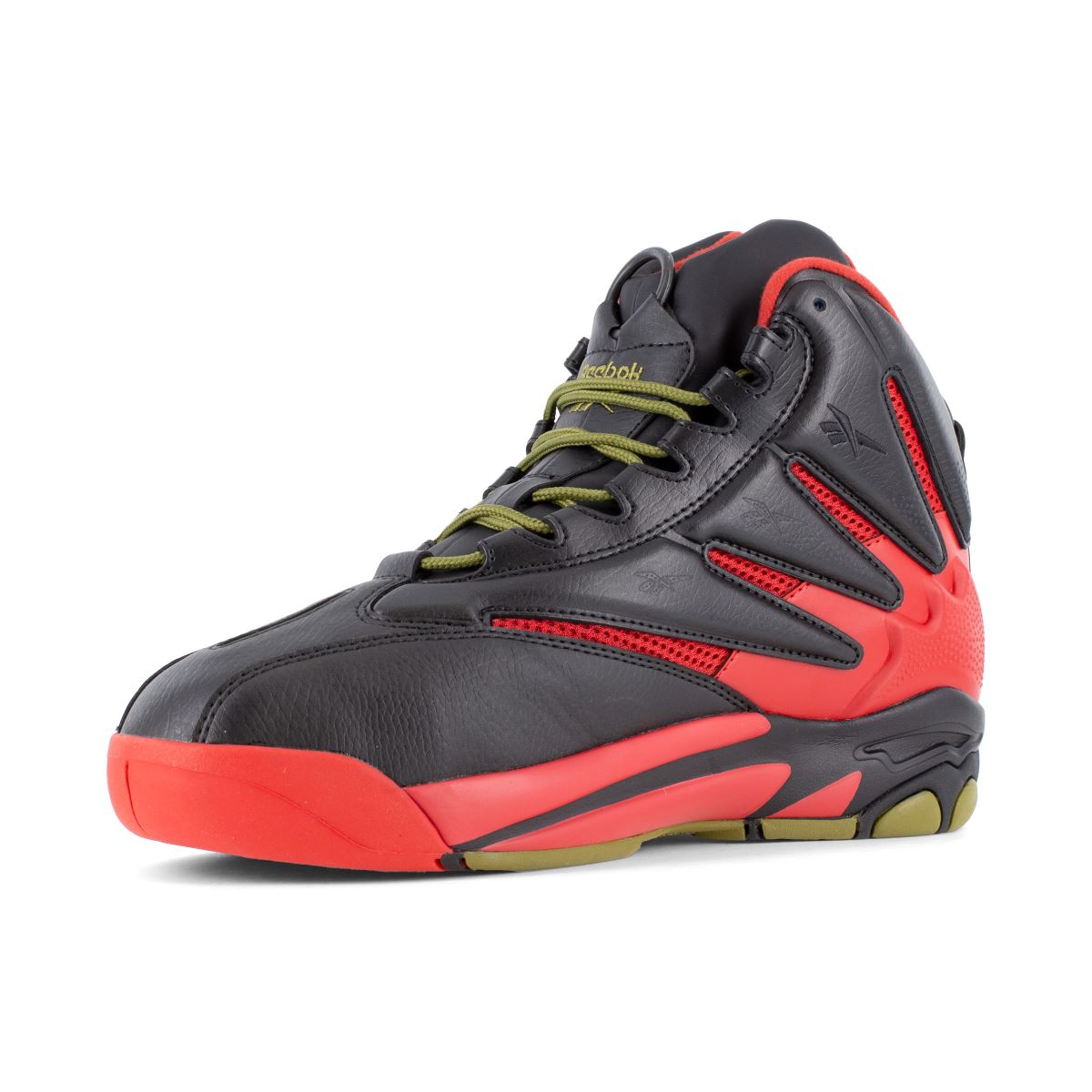Reebok The Blast Work RB9400 - Mens High Top Work Sneaker - Black/Red