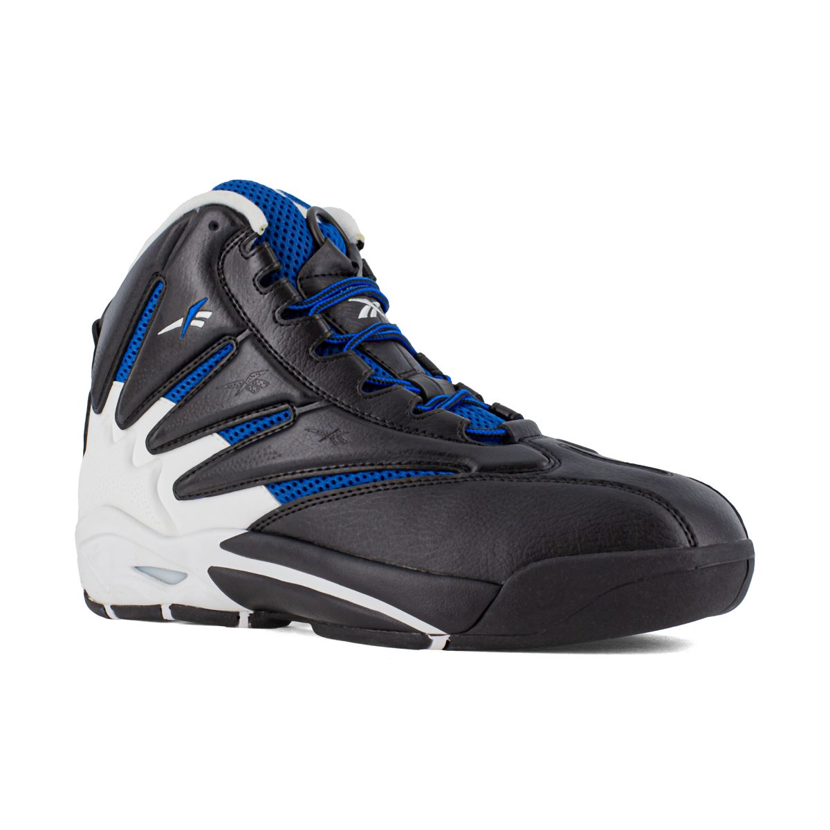 Reebok The Blast Work RB9403 - Mens High Top Work Sneaker - Black/White/Blue