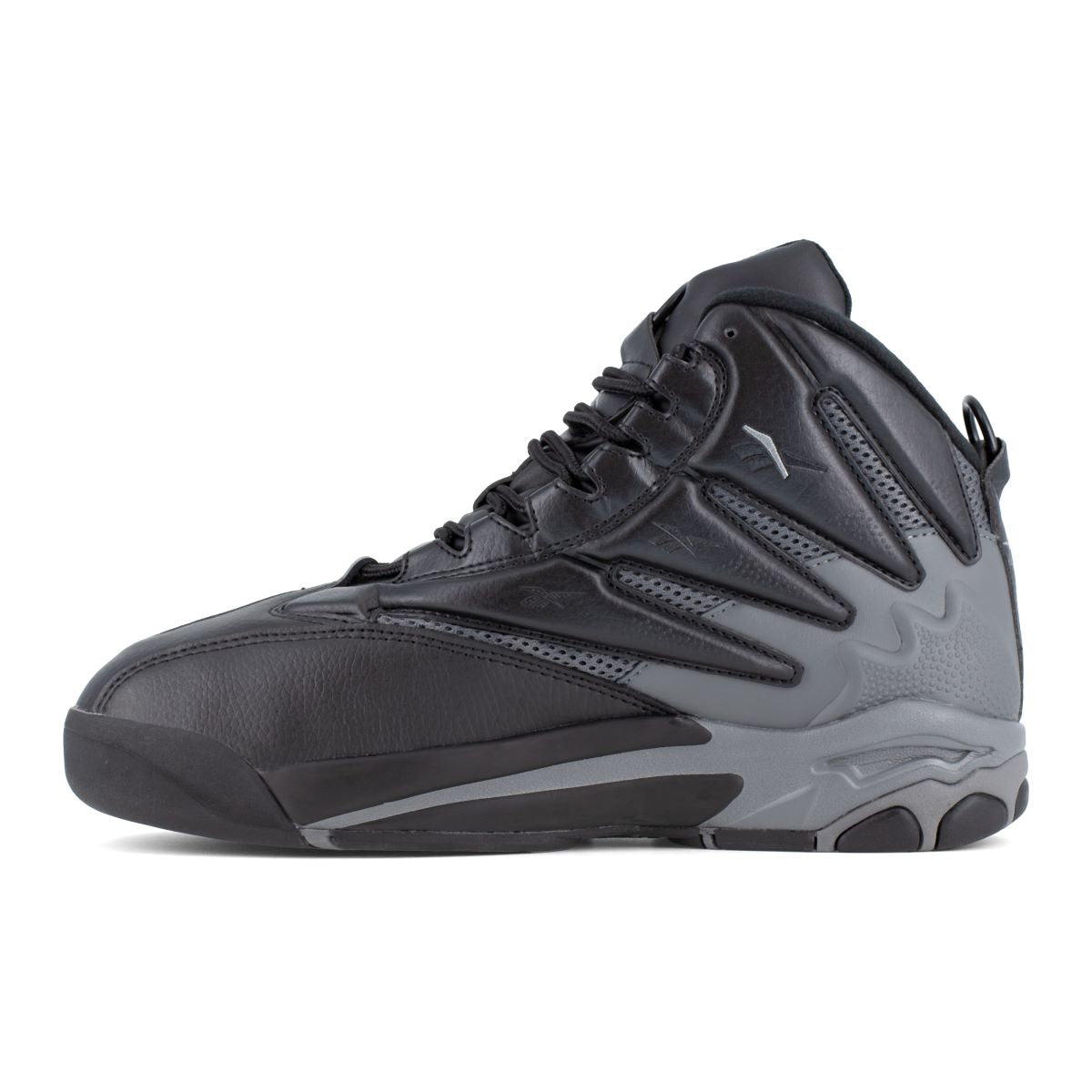 Reebok The Blast Work RB9406 - Mens High Top Work Sneaker - Black/Dark Grey