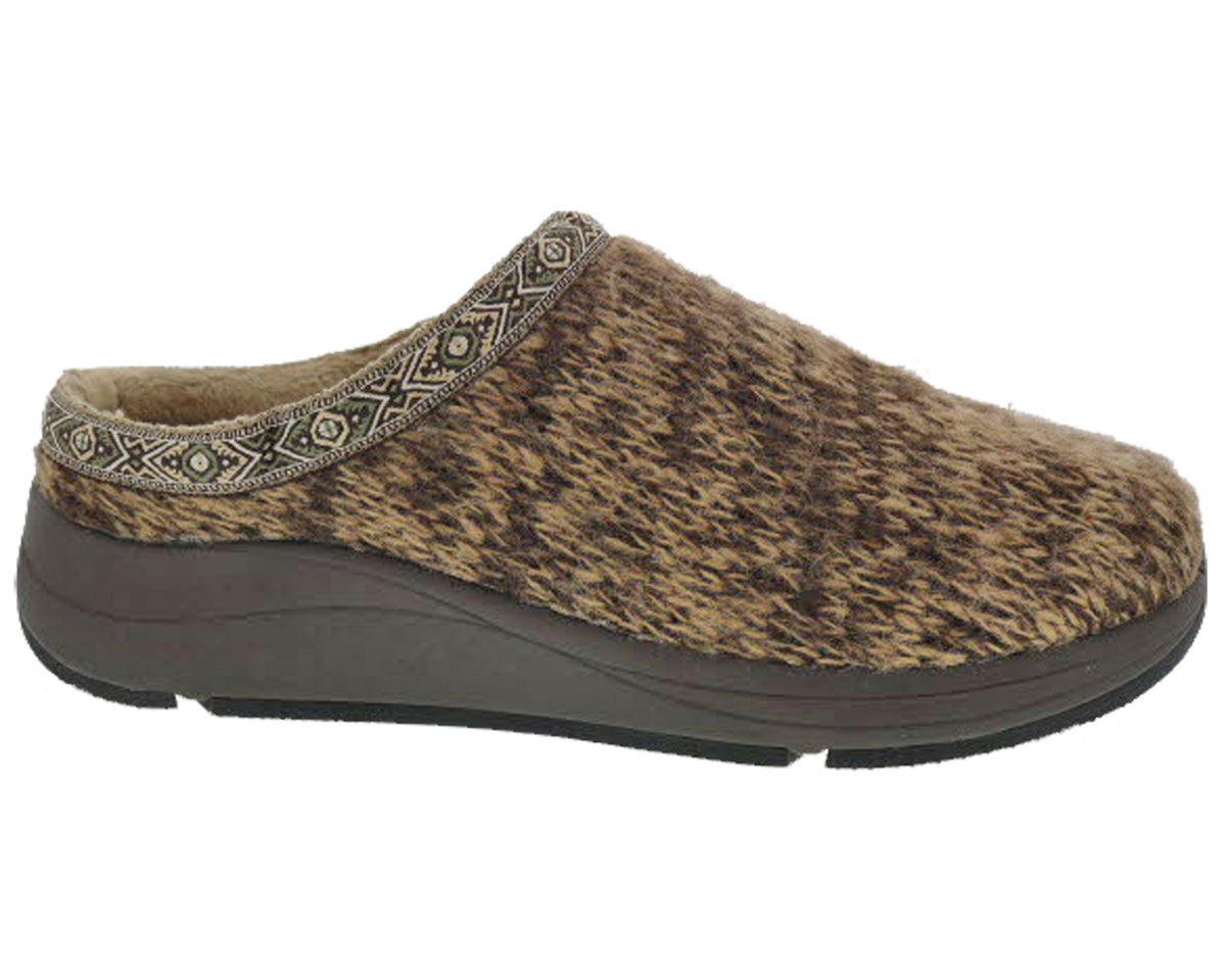 Drew Shoe Relax Slippers - Brown