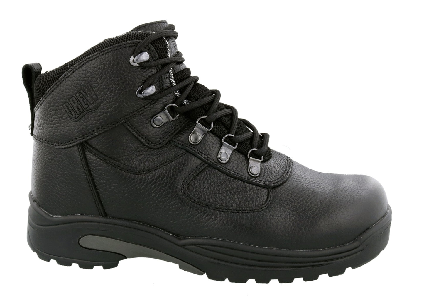 Drew Shoe Rockford - Black Tumbled Leather