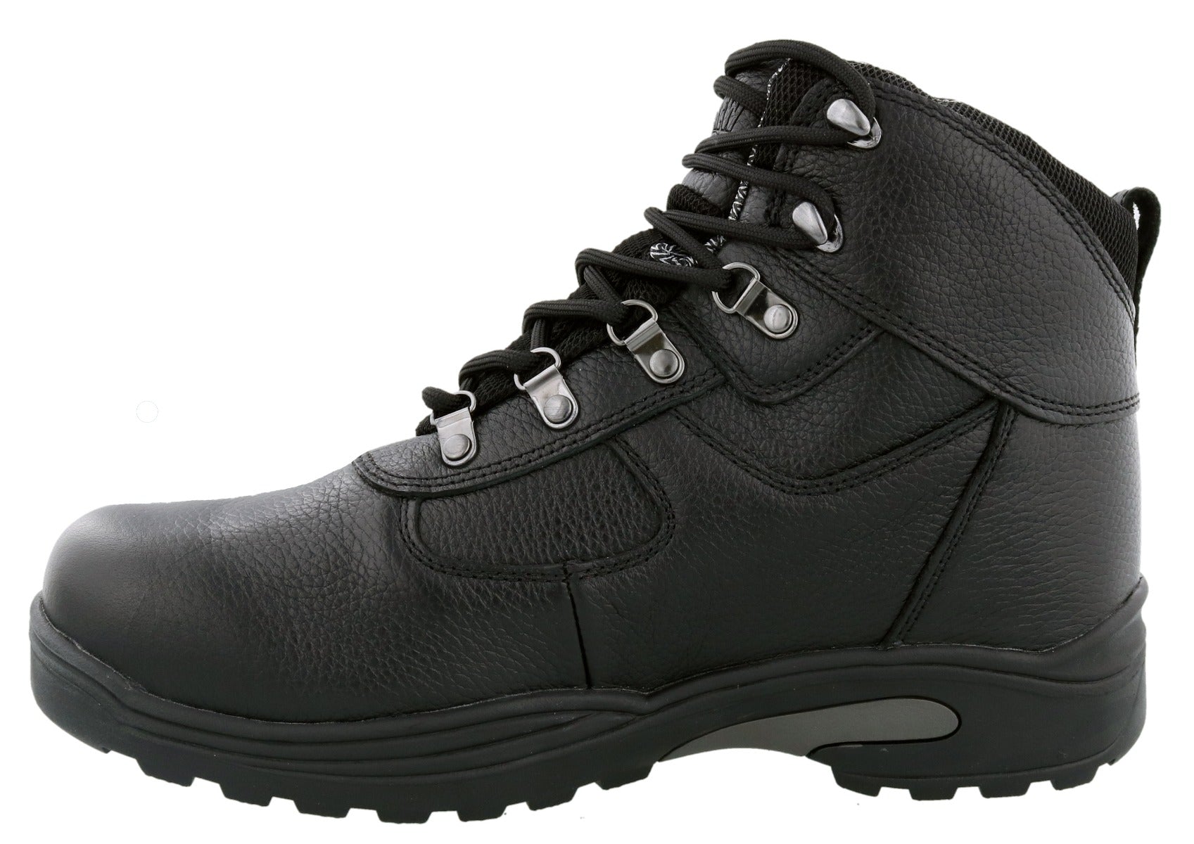 Drew Shoe Rockford - Black Tumbled Leather