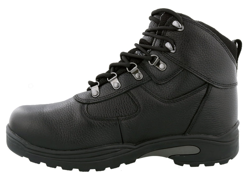 Drew Shoe Rockford - Black Tumbled Leather