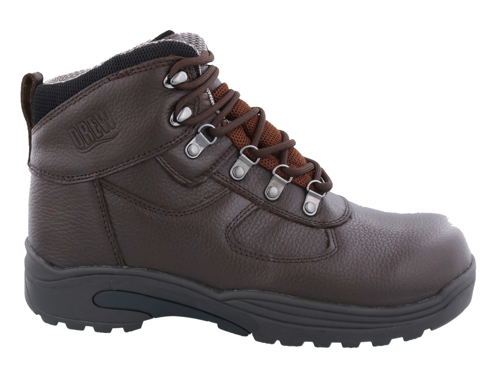 Drew Shoe Rockford - Dark Brown Tumbled Leather