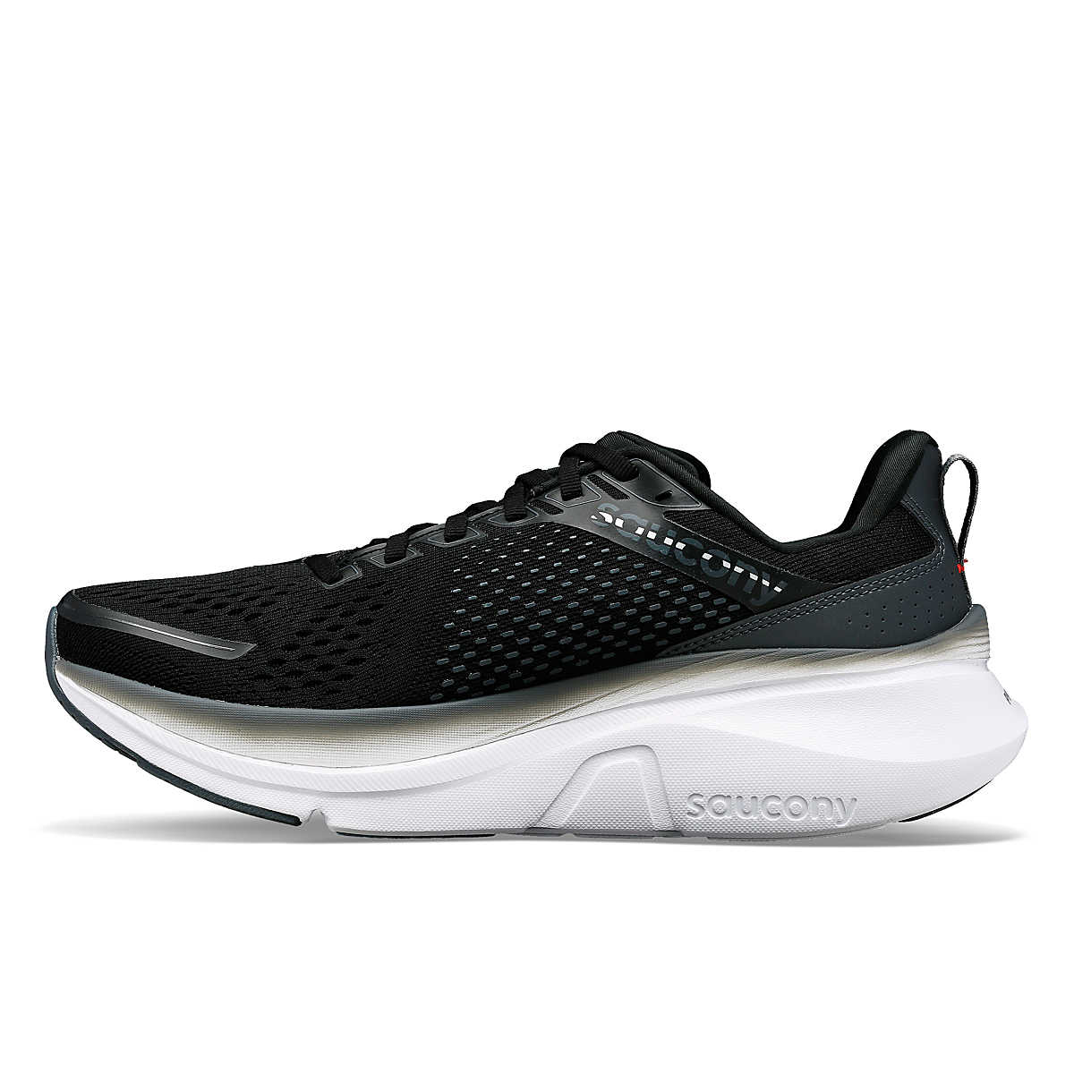Saucony Guide 17 Extra Wide Mens Running Shoe - Black Shadow
