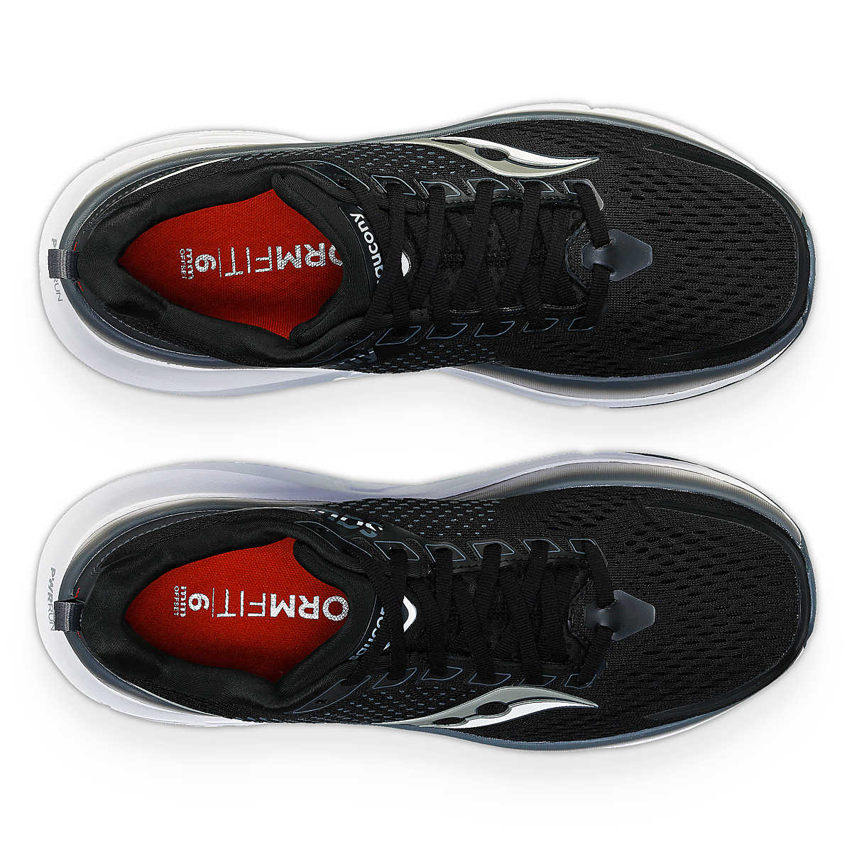 Saucony Guide 17 Extra Wide Mens Running Shoe - Black Shadow