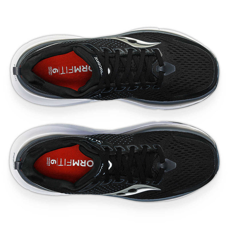 Saucony Guide 17 Extra Wide Mens Running Shoe - Black Shadow