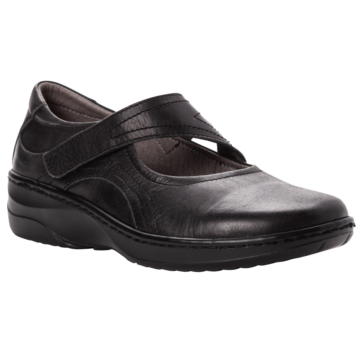 Propet Golda Women's Casual Shoe - Black in women's 4E extra wide
