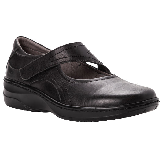 Propet Golda Women's Casual Shoe - Black in women's 4E extra wide