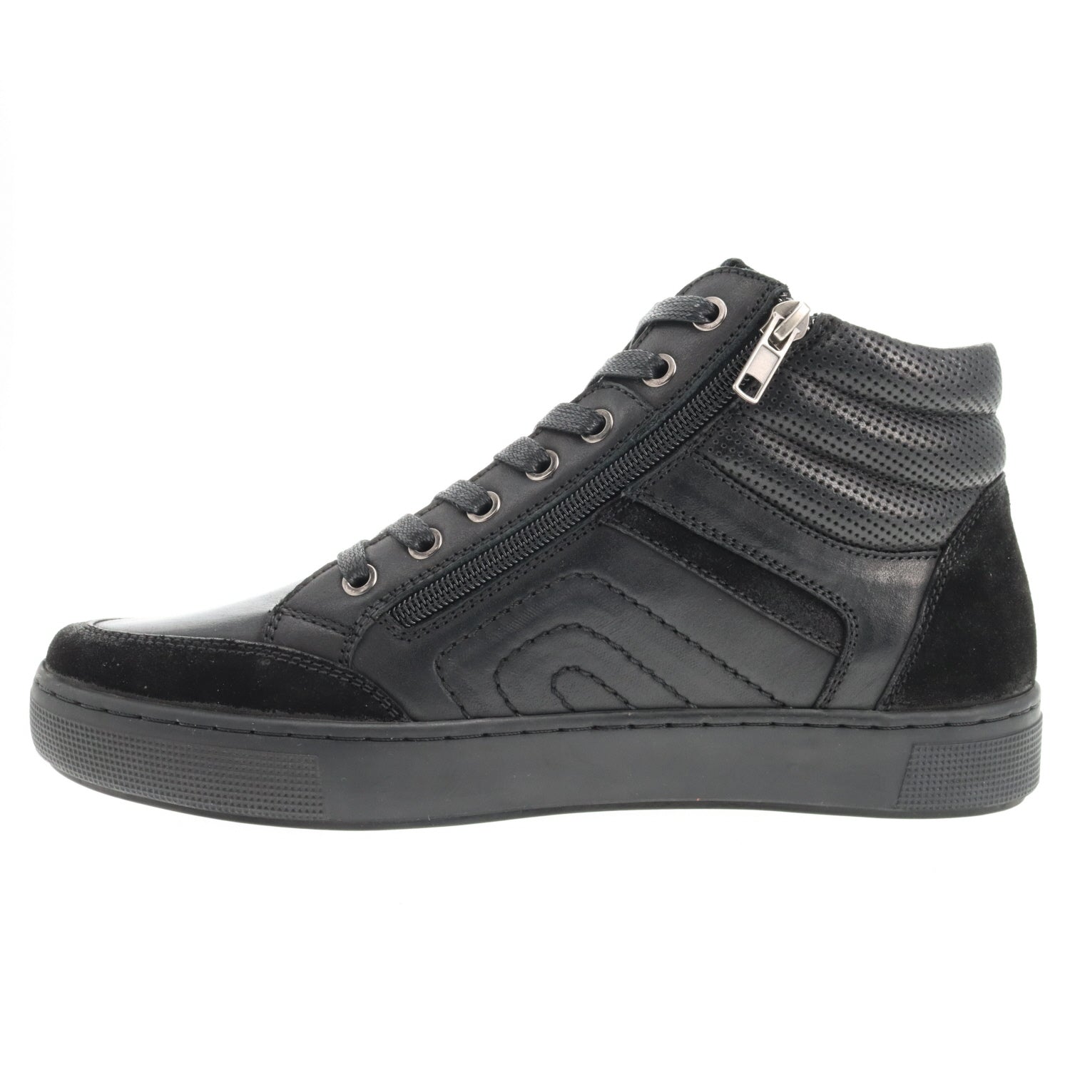 Propet Kenton Men's Midcut Sneaker - All Black in 5E extra wide