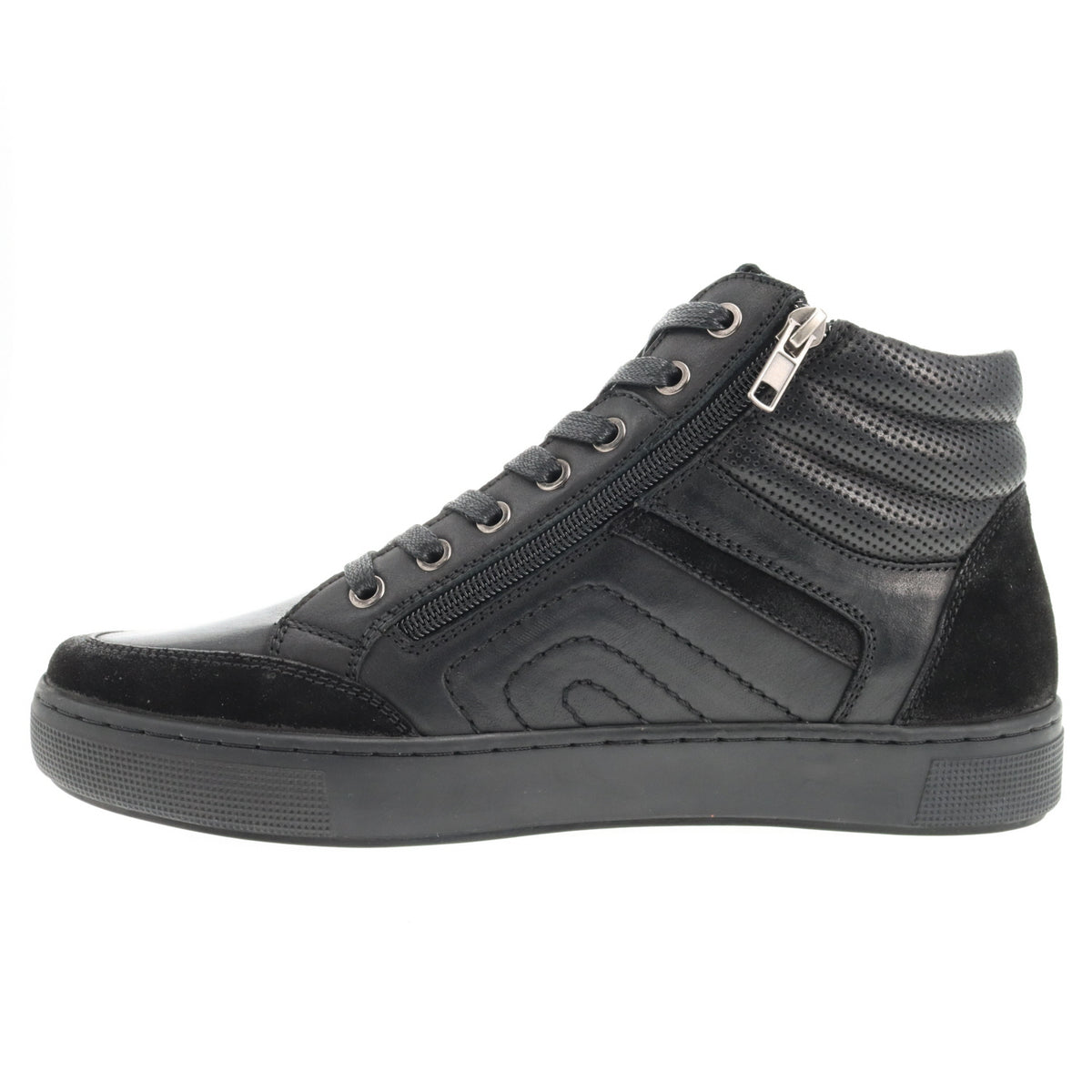 Propet Kenton Men's Midcut Sneaker - All Black in 5E extra wide