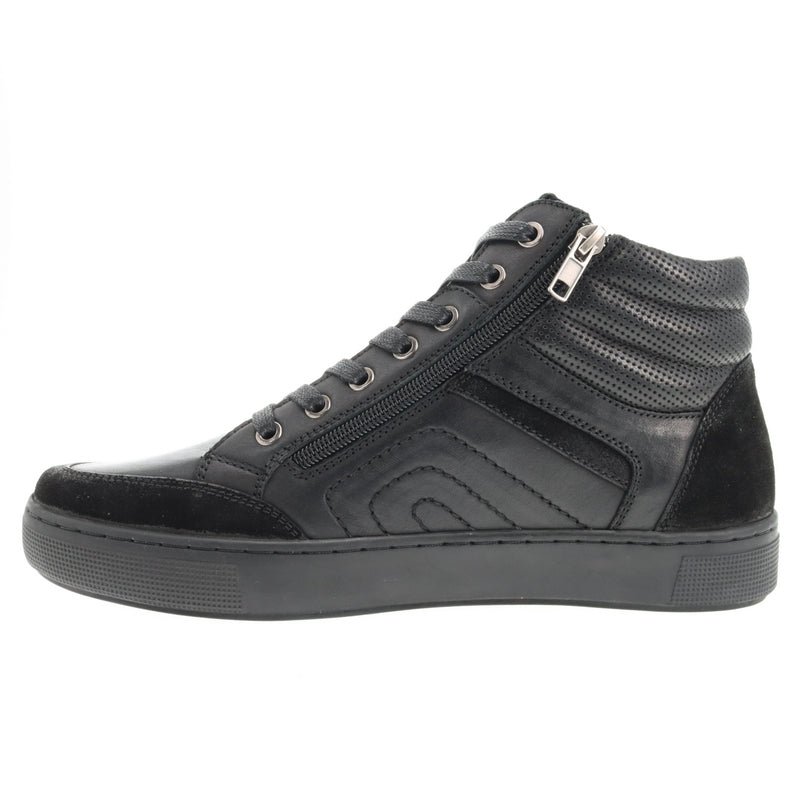 Propet Kenton Men's Midcut Sneaker - All Black in 5E extra wide