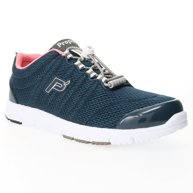 Propet TravelWalker II Women's Sneaker - Navy/Melon in women's 4E extra wide
