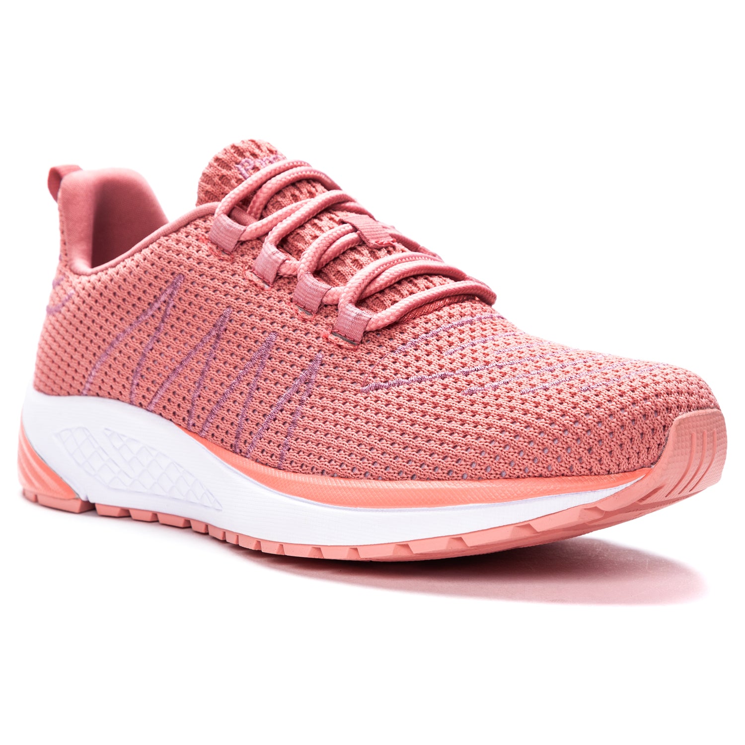 Propet Tour Knit Women's Sneaker - Dark Pink in women's 4E extra wide