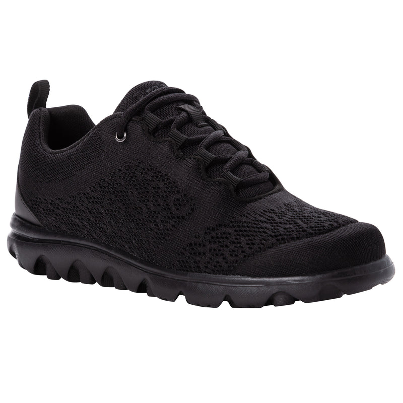 Propet TravelActiv Women's Sneaker - All Black in women's 4E extra wide