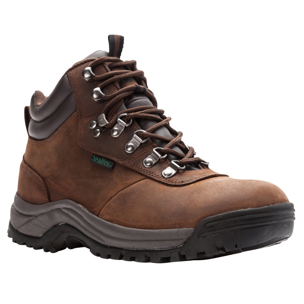 Propet Cliff Walker Men's Waterproof Boot - Brown Crazy Horse in 5E extra wide