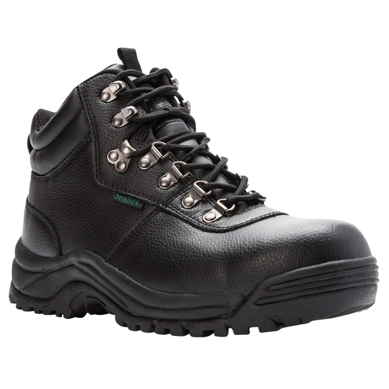 Propet Shield Walker Men's Composite Toe Work Boot - Black in 5E extra wide
