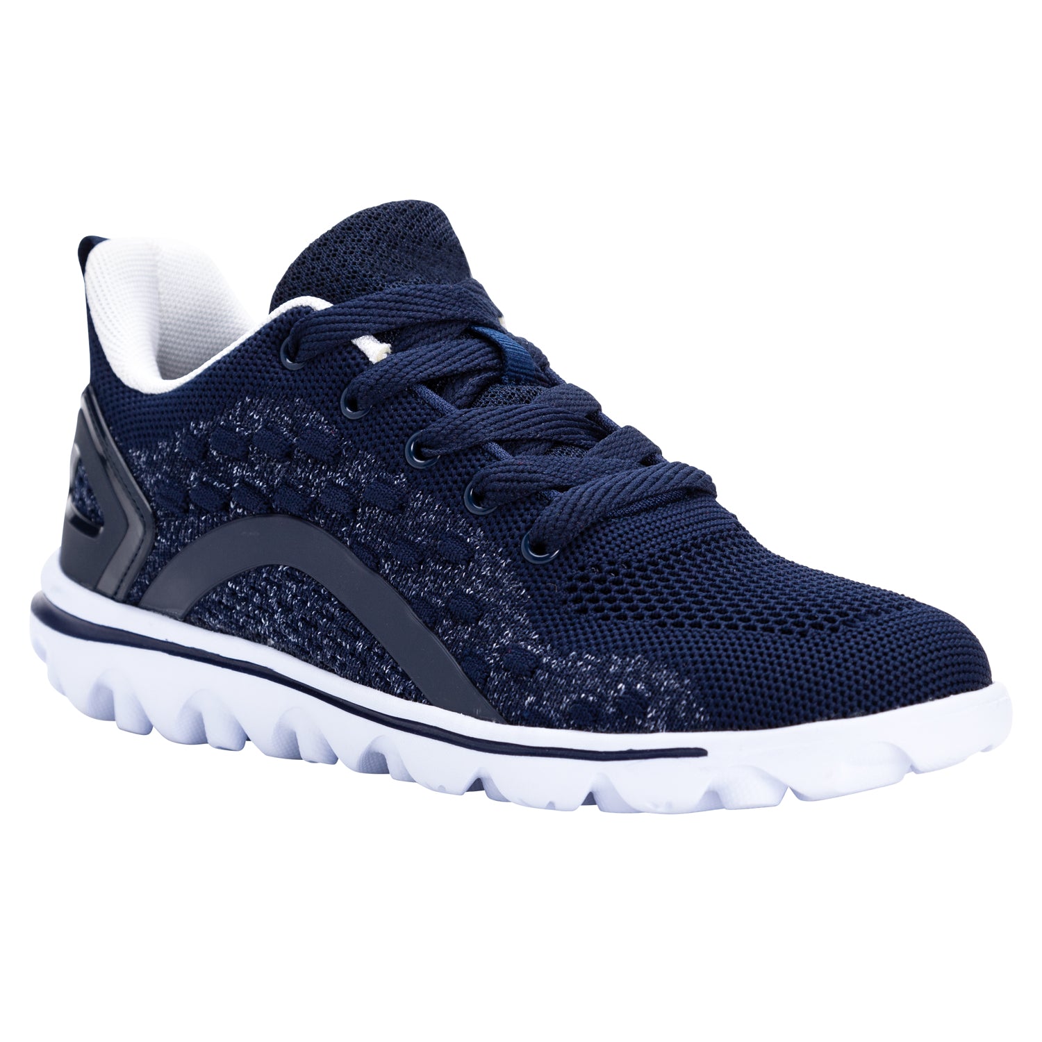 Propet TravelActiv Axial Women's Sneaker - Navy/White in women's 4E extra wide
