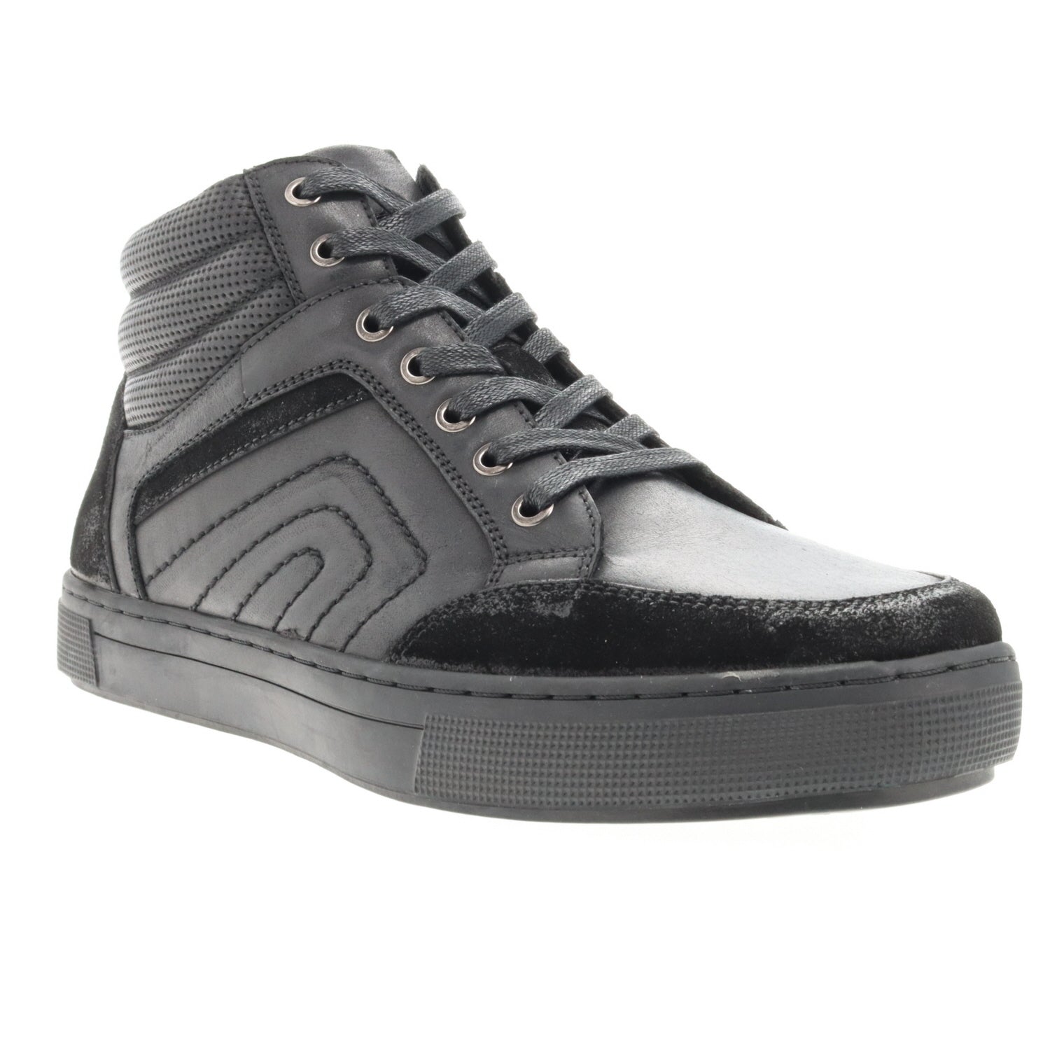 Propet Kenton Men's Midcut Sneaker - All Black in 5E extra wide