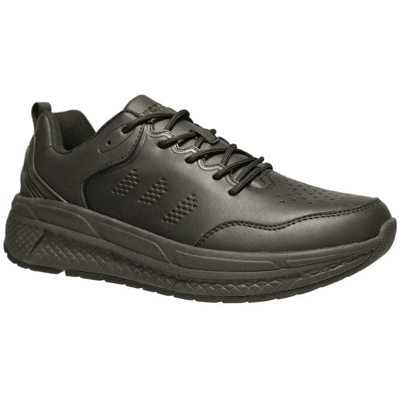 Propet Ultra Leather Men's Work Shoe - Black in 5E extra wide
