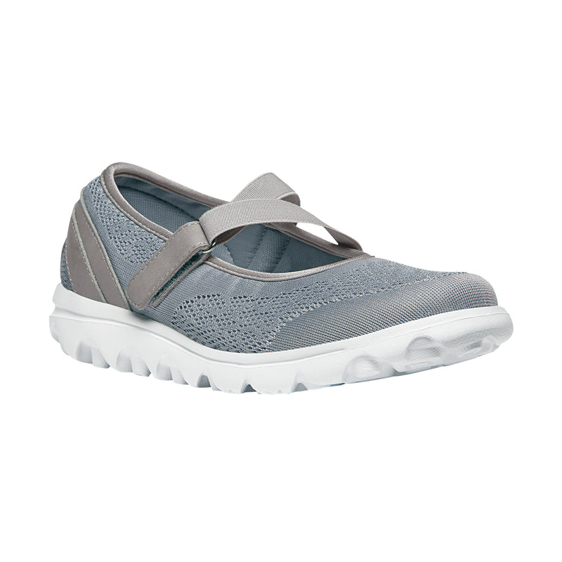 Propet TravelActiv Mary Jane Women's Mary Jane - Silver in women's 4E extra wide