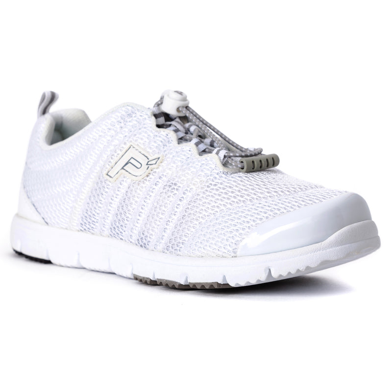Propet TravelWalker II Women's Sneaker - White Mesh in women's 4E extra wide