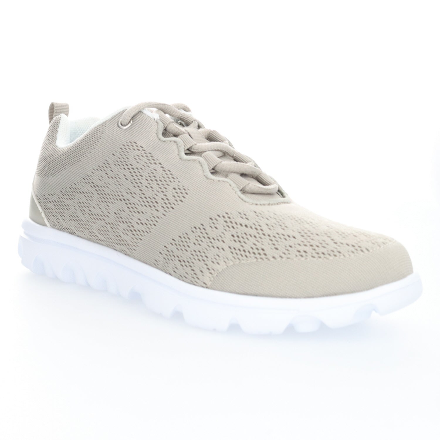 Propet TravelActiv Women's Sneaker - Taupe in women's 4E extra wide