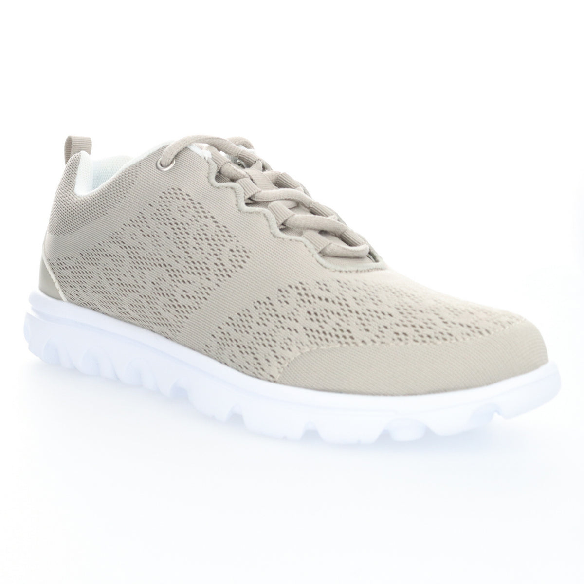 Propet TravelActiv Women's Sneaker - Taupe in women's 4E extra wide