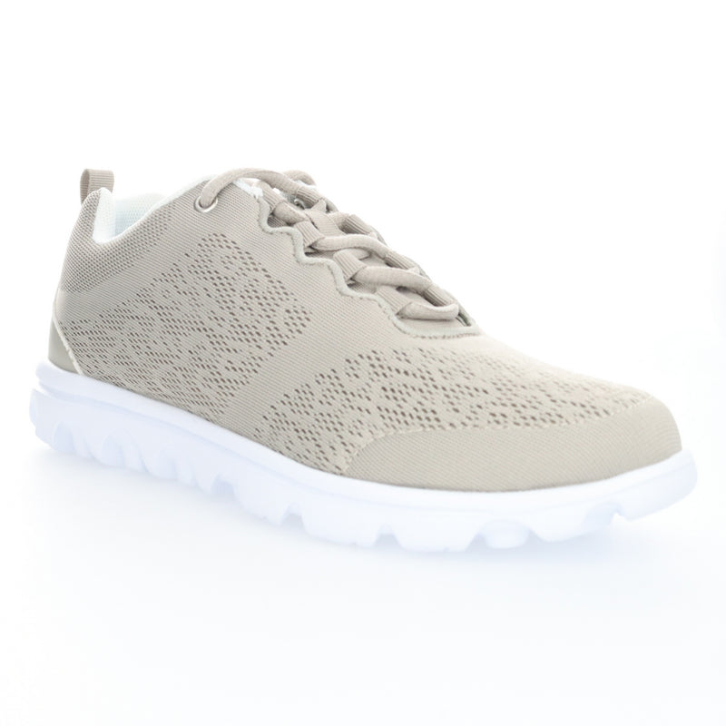 Propet TravelActiv Women's Sneaker - Taupe in women's 4E extra wide