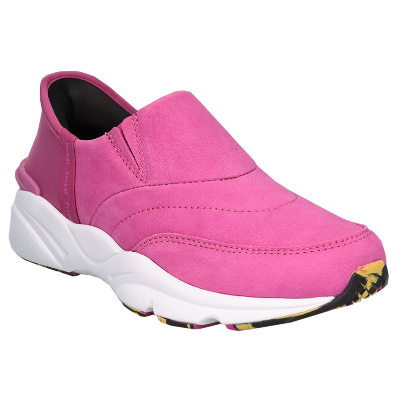 Propet Stability Freestyle Women's Slip-On - Fuchsia Suede in women's 4E extra wide