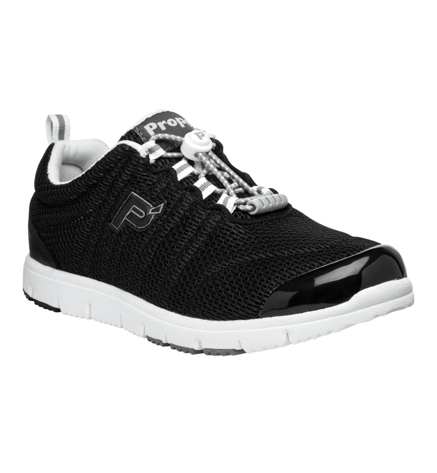 Propet TravelWalker II Women's Sneaker - Black Mesh in women's 4E extra wide