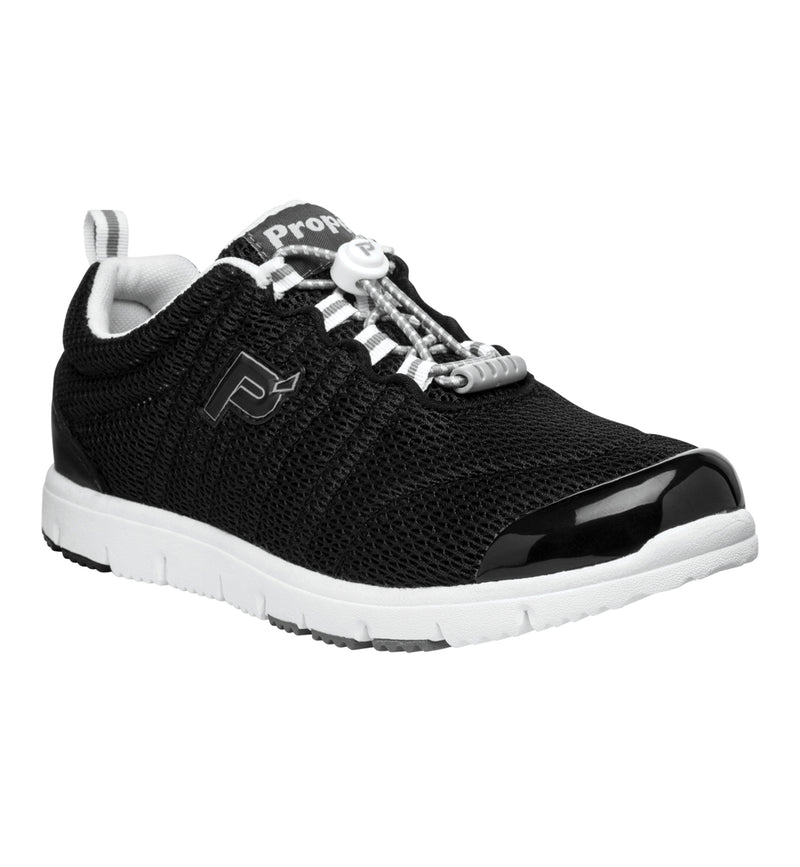 Propet TravelWalker II Women's Sneaker - Black Mesh in women's 4E extra wide