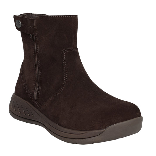Propet Laney Women's Sneaker Boot - Brown Suede in women's 4E extra wide