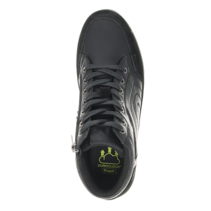 Propet Kenton Men's Midcut Sneaker - All Black in 5E extra wide