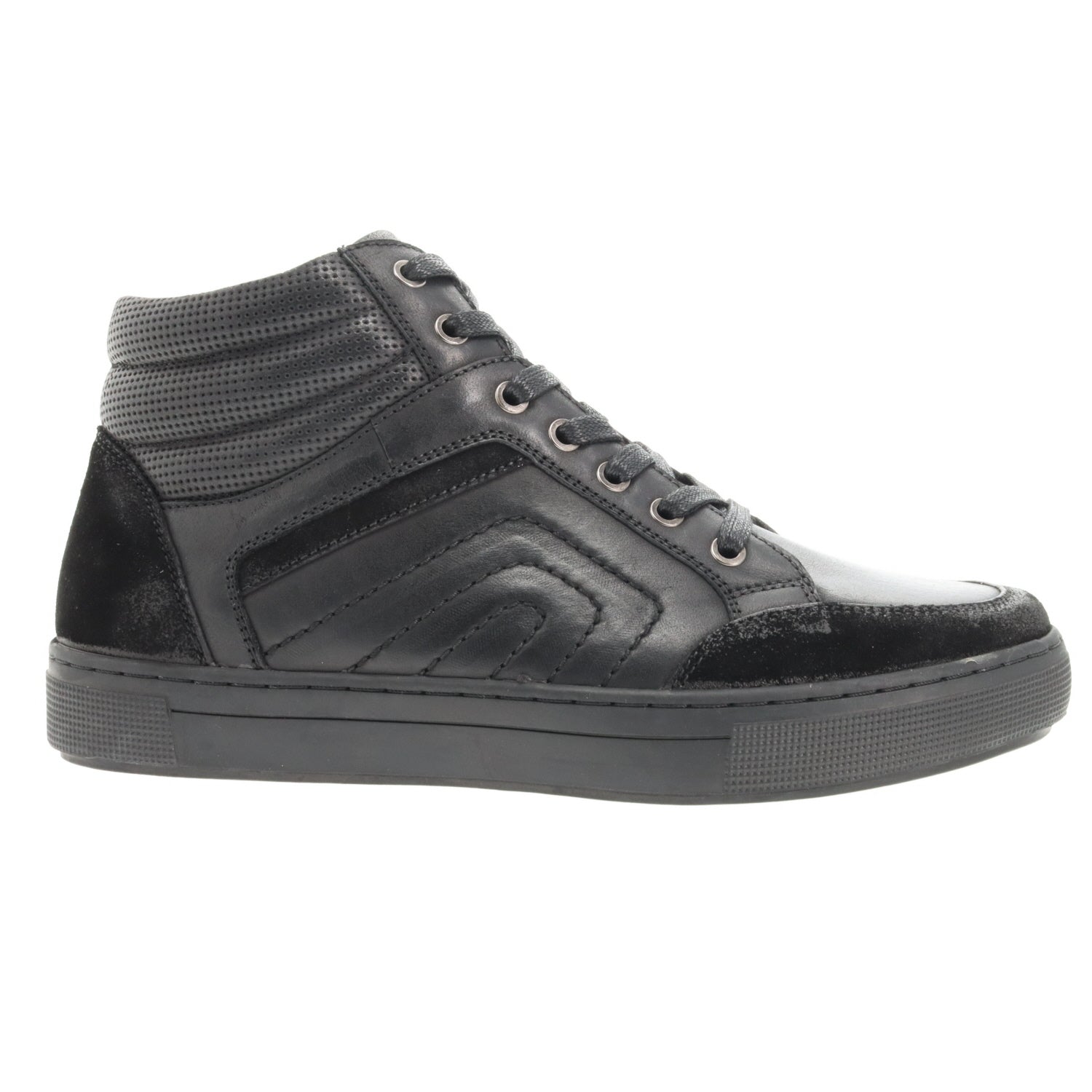 Propet Kenton Men's Midcut Sneaker - All Black in 5E extra wide