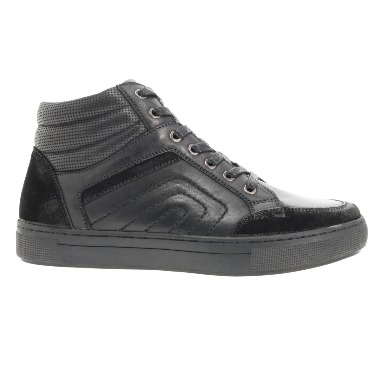 Propet Kenton Men's Midcut Sneaker - All Black in 5E extra wide
