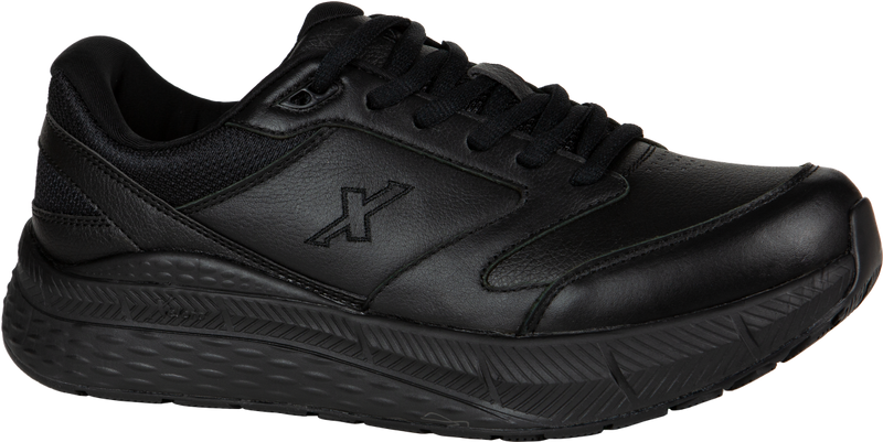 Xelero Steadfast Walker Men's Black Leather Tie Shoe