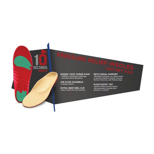 10 Seconds Pressure Relief Arch Support with Met Pad