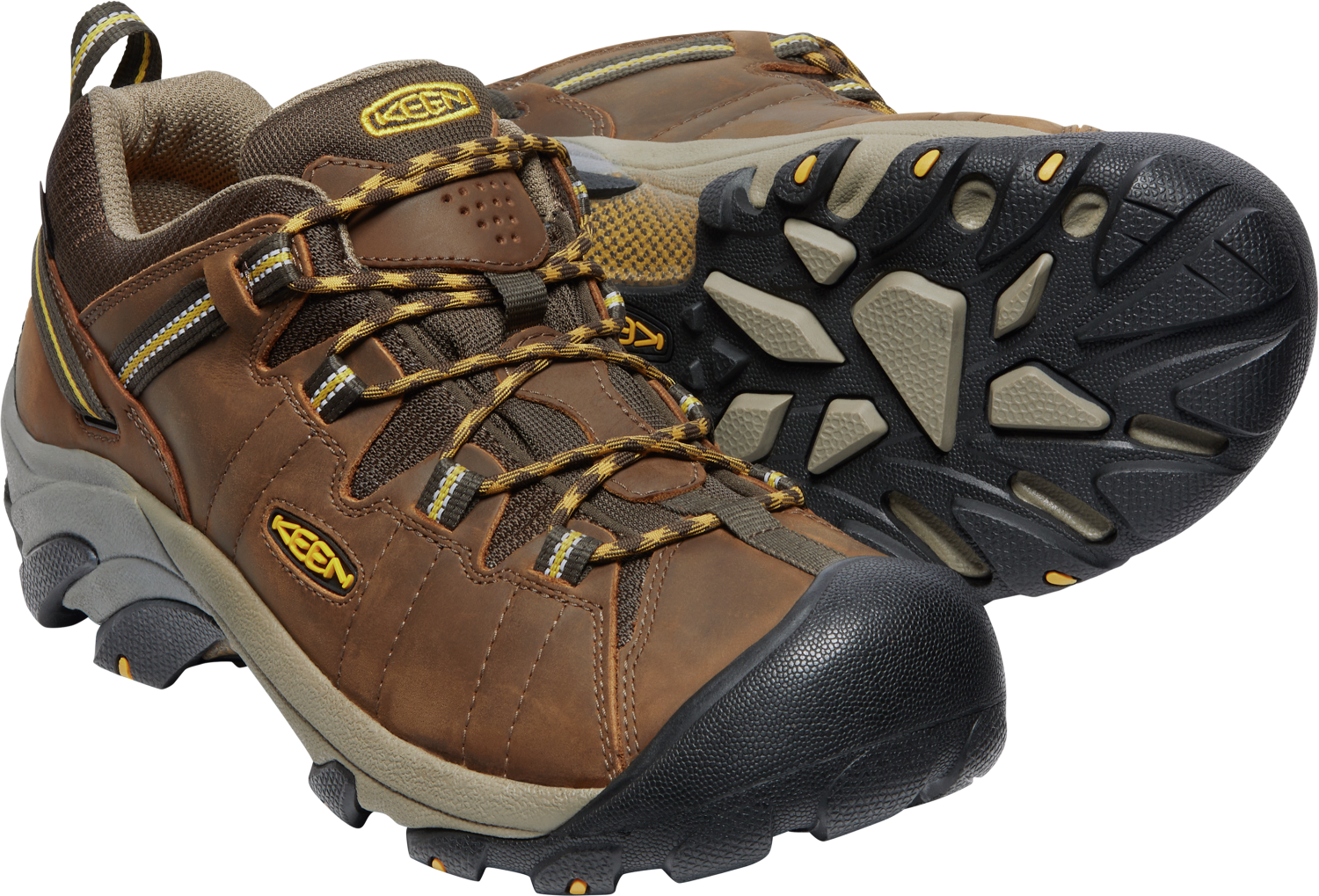 Keen Targhee II WP Wide - Cascade Brown / Golden Yellow