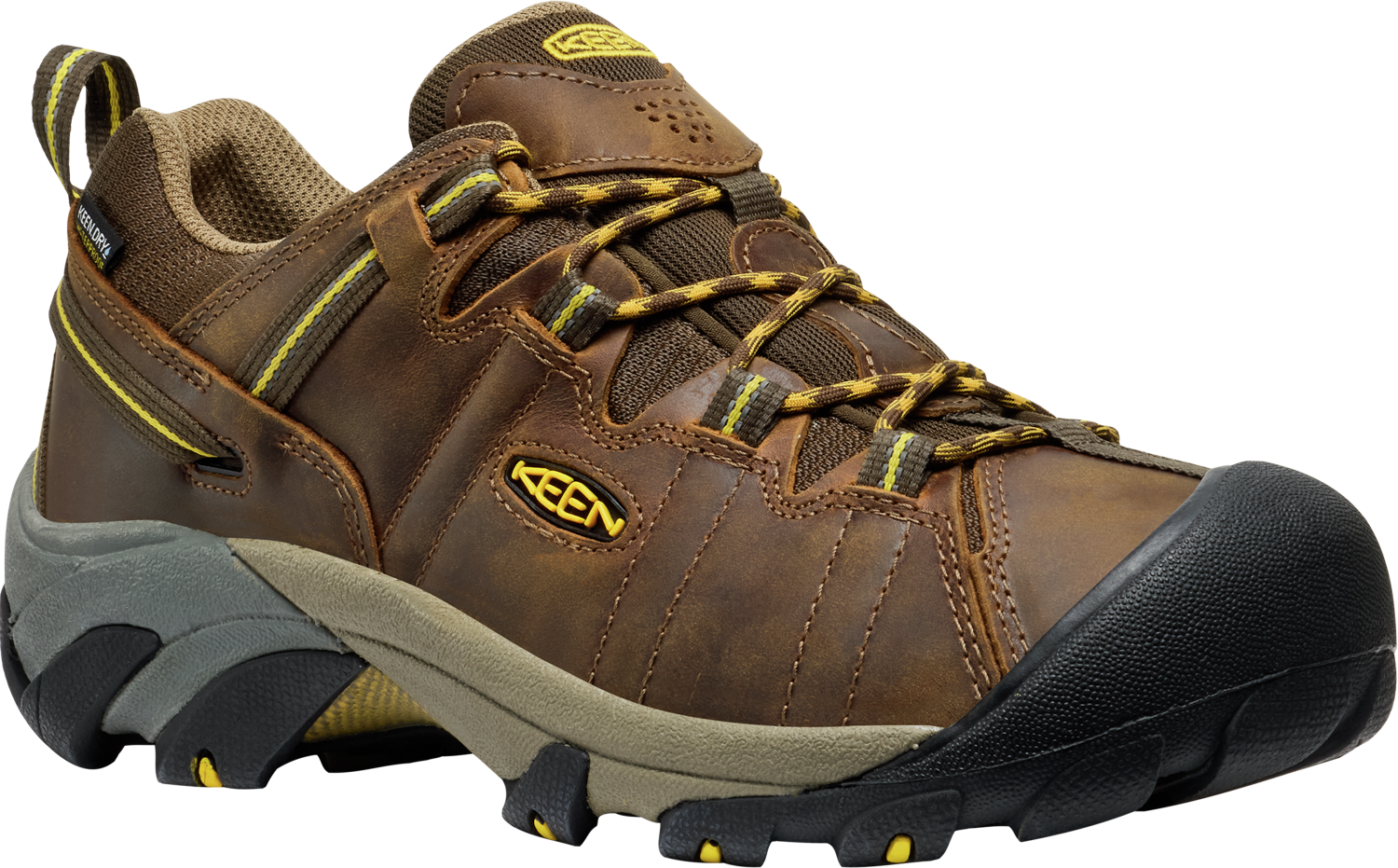Keen Targhee II WP Wide - Cascade Brown / Golden Yellow