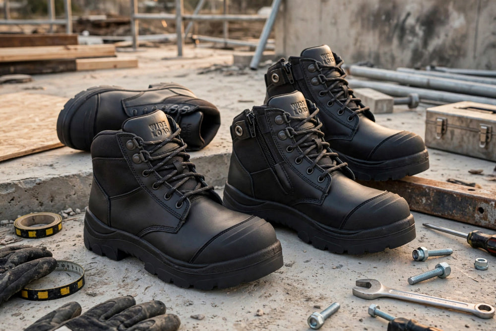 Wide Load 690BZN 6inch Soft Toe Work Boot - Black