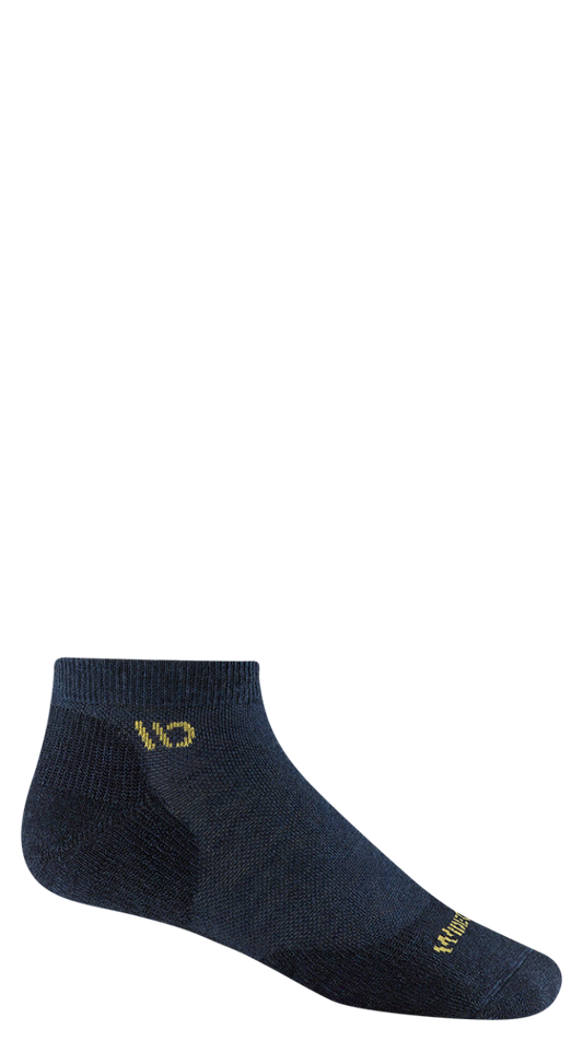 Wide Open Solid Cushioned No Show Socks  Single Pair - Denim