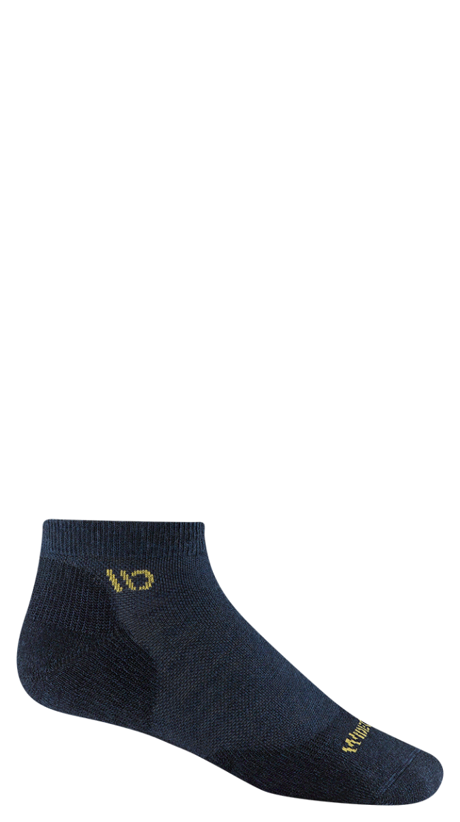 Wide Open Solid Cushioned No Show Socks  Single Pair - Denim