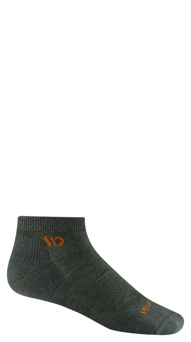 Wide Open Solid Cushioned No Show Socks  Single Pair - Forest